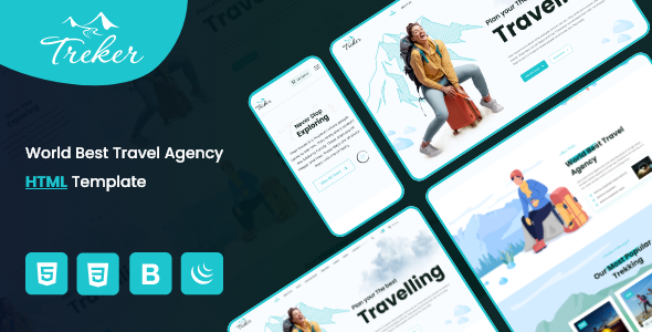 Excellent Treker - Tours and Travels Agency HTML Template