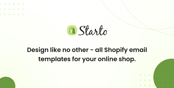Starto – Responsive Email Template for Shopify