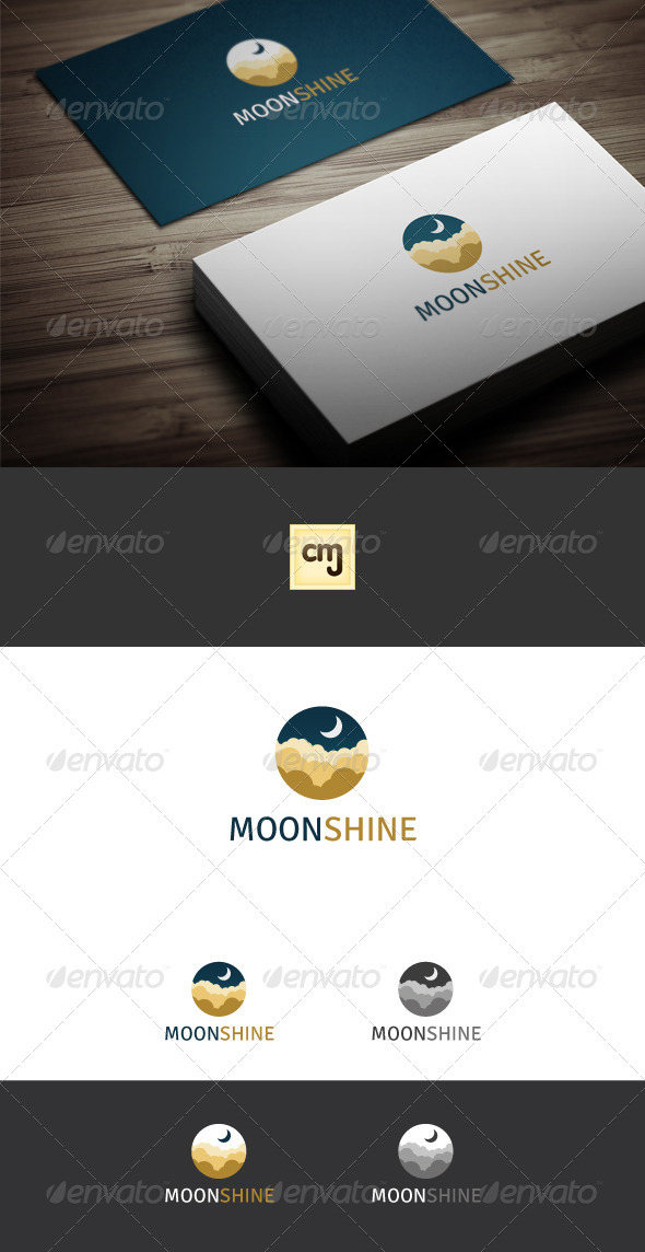 Moon Shine Logo Template - Nature Logo Templates