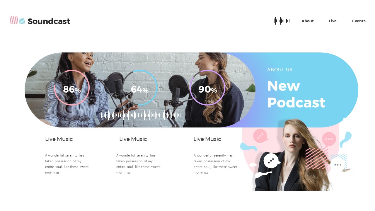 Soundcast Google Slides Templates, Presentation Templates | GraphicRiver