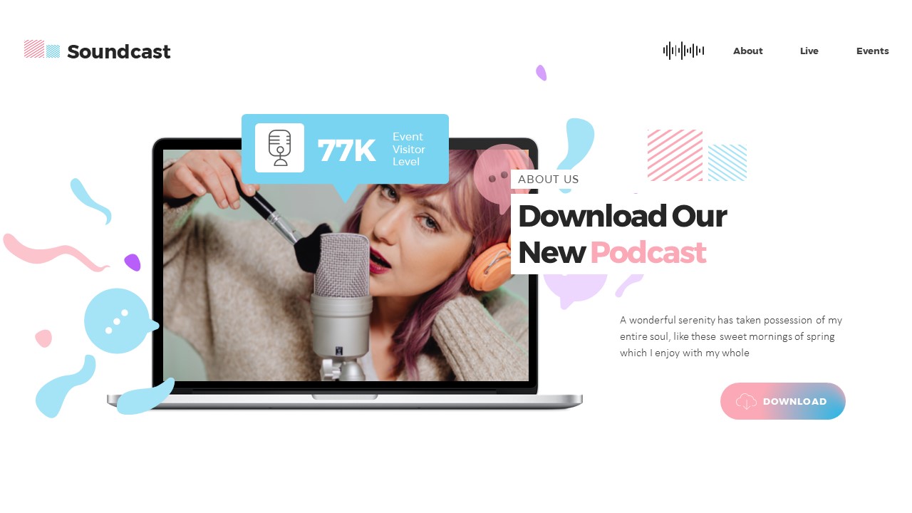Soundcast Google Slides Templates, Presentation Templates | GraphicRiver