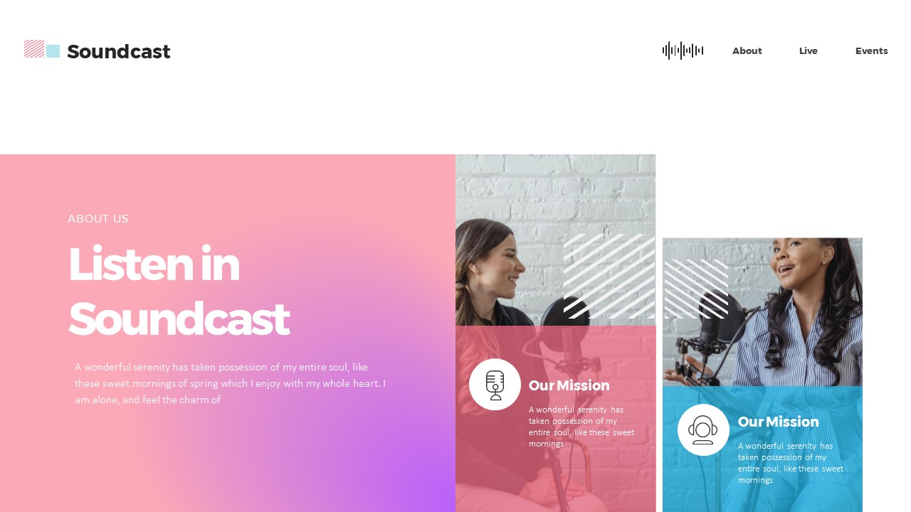 Soundcast Google Slides Templates, Presentation Templates | GraphicRiver