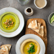 Traditional Hummus with snow peas and chick peas, with water and fresh vegetables - PhotoDune Item for Sale