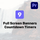 Full Screen Banners Countdown Timers for Premiere Pro - VideoHive Item for Sale