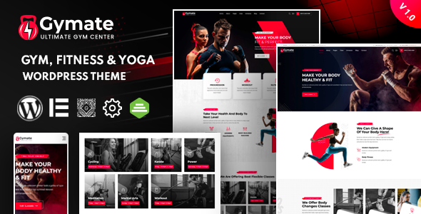 Gymat -  Fitness and Gym WordPress Theme