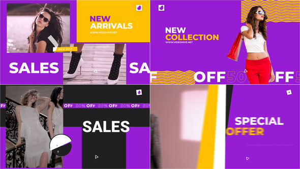 Poster Animation | Colorful Fashion Sale Product Promo template preview