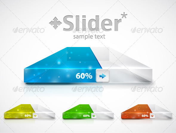 Modern Slider / Progress Bar - Technology Conceptual