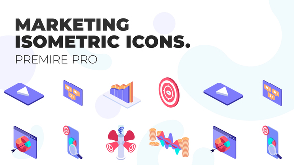 Marketing - MOGRT Isometric Icons