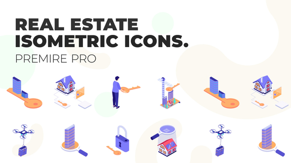 Real Estate - MOGRT Isometric Icons