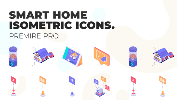 Smart Home - MOGRT Isometric Icons