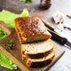 homemade bread on wooden board, fresh bread - PhotoDune Item for Sale
