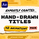 Hand Drawn Brush Titles Pack - VideoHive Item for Sale
