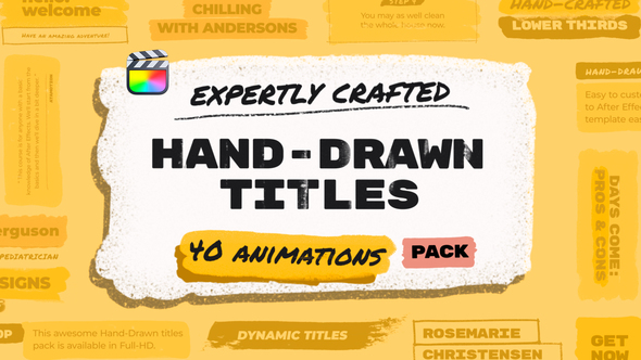 Hand Drawn Brush Titles Pack