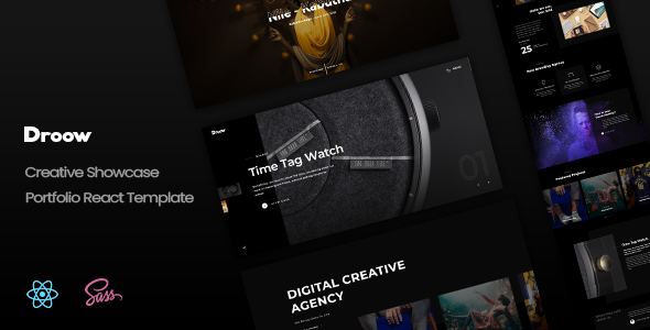 Droow - React Creative Showcase Portfolio Template