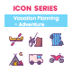 50 Vacation Planning - Adventure Icons | Crayons Series 