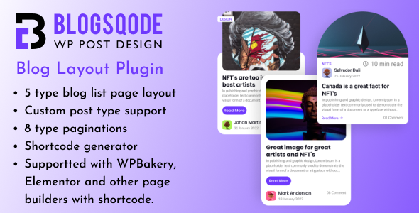 Blogsqode – Blog Design for WordPress