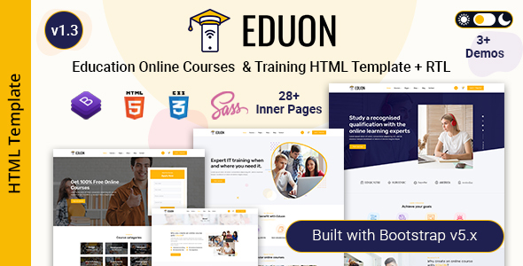 Eduon - Online Courses & Training Html Template By Hibootstrap 