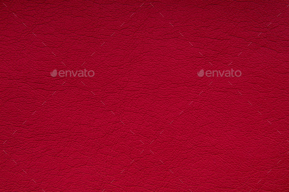 Red leather background - Stock Photo - Images