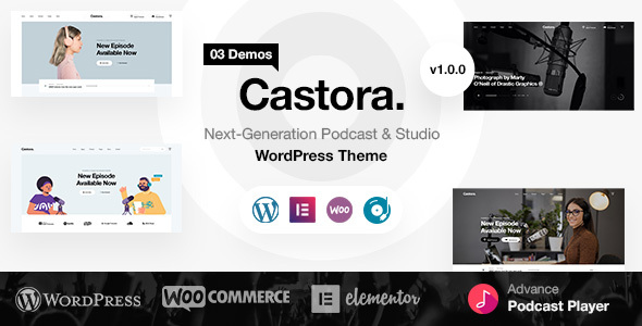 Castora - Podcast WordPress Theme