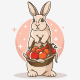Rabbit Cartoon Logo
