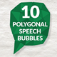 10 Polygonal Speech Bubbles - VideoHive Item for Sale