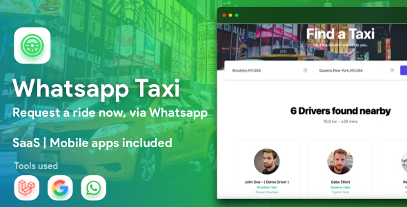 WhatsApp Taxi - SaaS  taxi ordering via WhatsApp