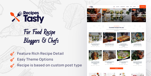 Tasty — WordPress Food Recipes Theme
