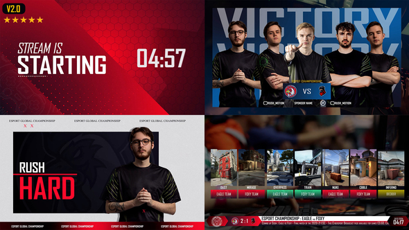 CS2 Esport Broadcast package V2.0 broadcast-packages template preview