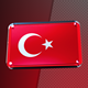 Turkey Flag 3D Glass Badge - VideoHive Item for Sale