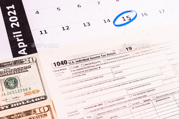 Last day to file taxes through Form 1040 is April.