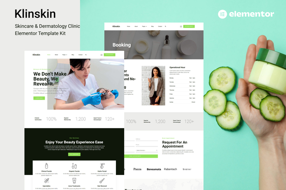 Klinskin - Skincare & Dermatology Clinic Elementor Template Kit