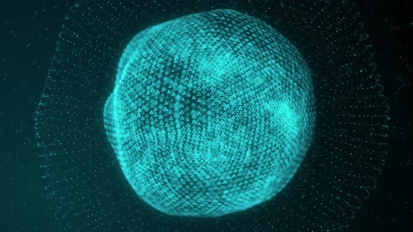 Holographic Digital Particles Technology Background alt