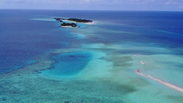Aerial drone abstract of coast beach break by ocean with sand background alt