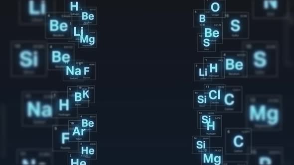 Periodic Table Motion Background