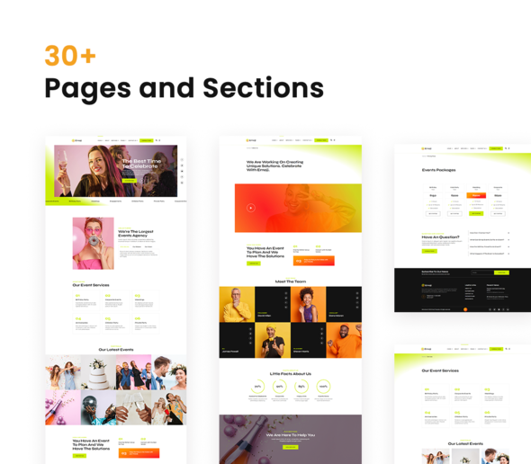Emoji ? Event Agency Elementor Template Kit