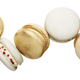 Isolated white, yellow, gold macaron cookies falling in the air - PhotoDune Item for Sale
