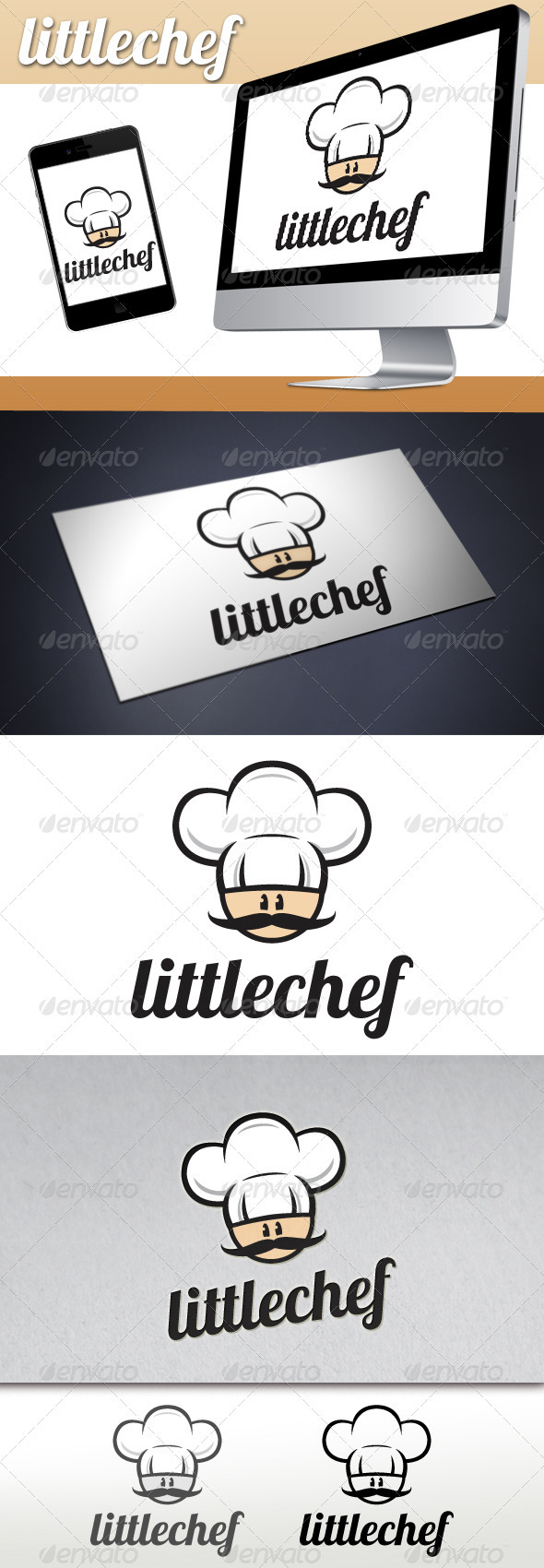 Little Chef Restaurant Bistro Logo - Humans Logo Templates