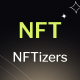 NFTizers: NFT Landing Website – Full screen blocks