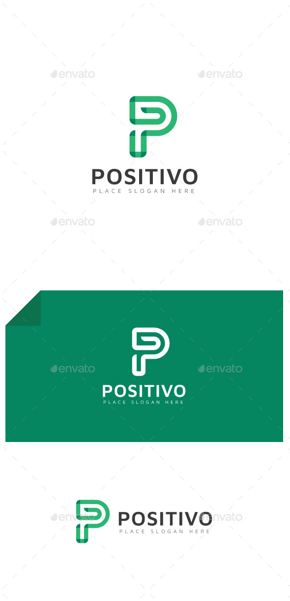 Positivo - Letter P Logo