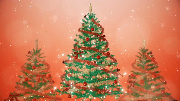 Christmas Tree Glittery Background