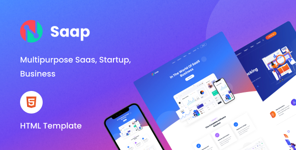 Awesome Saap - Saas & Software HTML Template