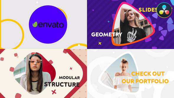 Geometric Slideshow | DaVinci Resolve