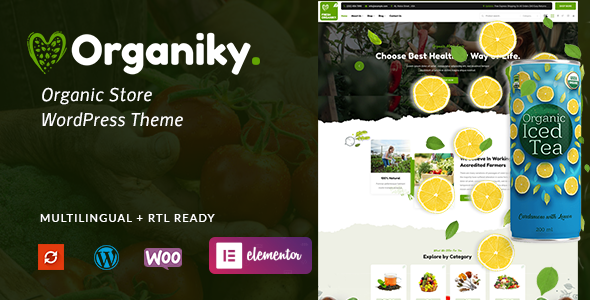 Organiky – Organic Food Store WordPress Theme