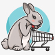 Bunny Shopping Store Logo
