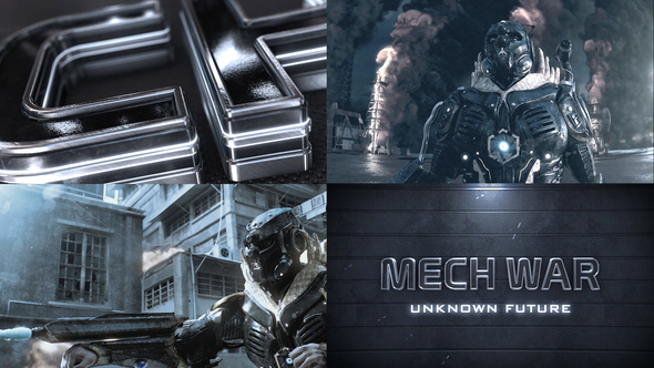 SciFi Epic Metal Trailer Titles template preview