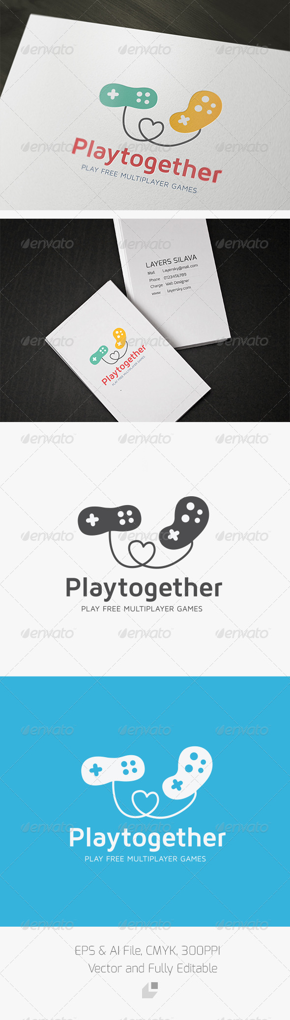 Play together Logo - Objects Logo Templates