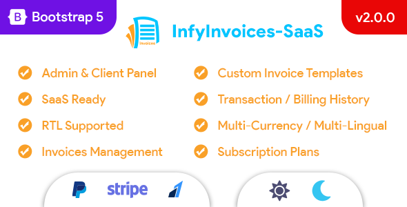 Laravel Invoices-SaaS Management System – SaaS Invoice / Billing Management