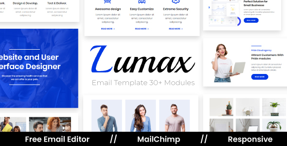 Lumax Agency – Multipurpose Responsive Email Template