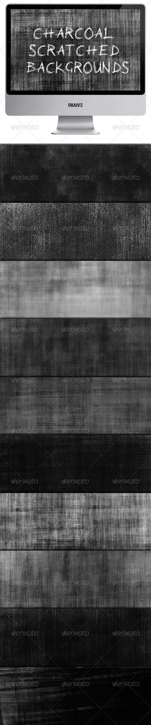 Charcoal Scratched Backgrounds - Backgrounds Graphics
