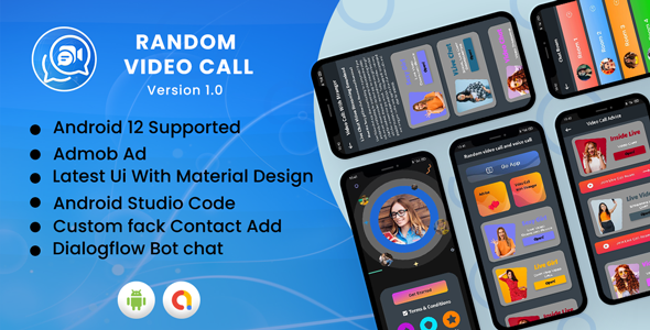 Random Video Call App | Android App | Admob Ads | V3.0